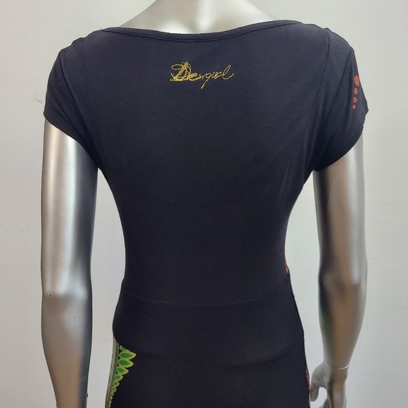 Desigual Floral Print Short Sleeve Dress - Picture 8 of 12